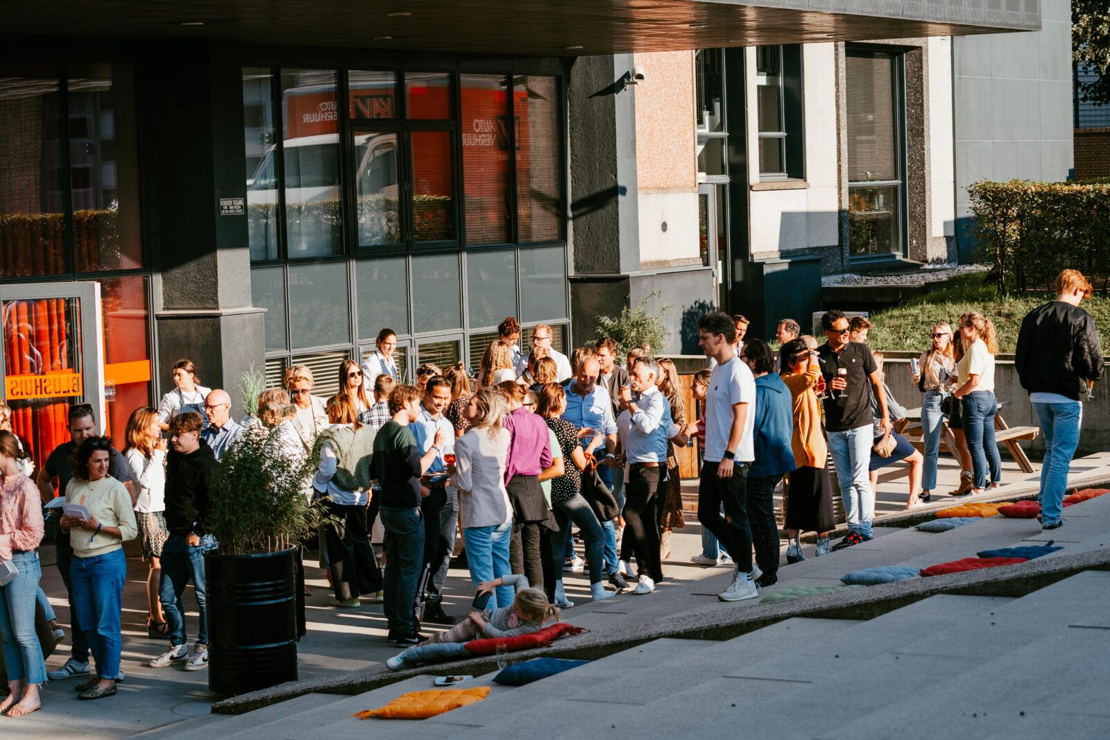 Kadans summer event with people socialising and networking