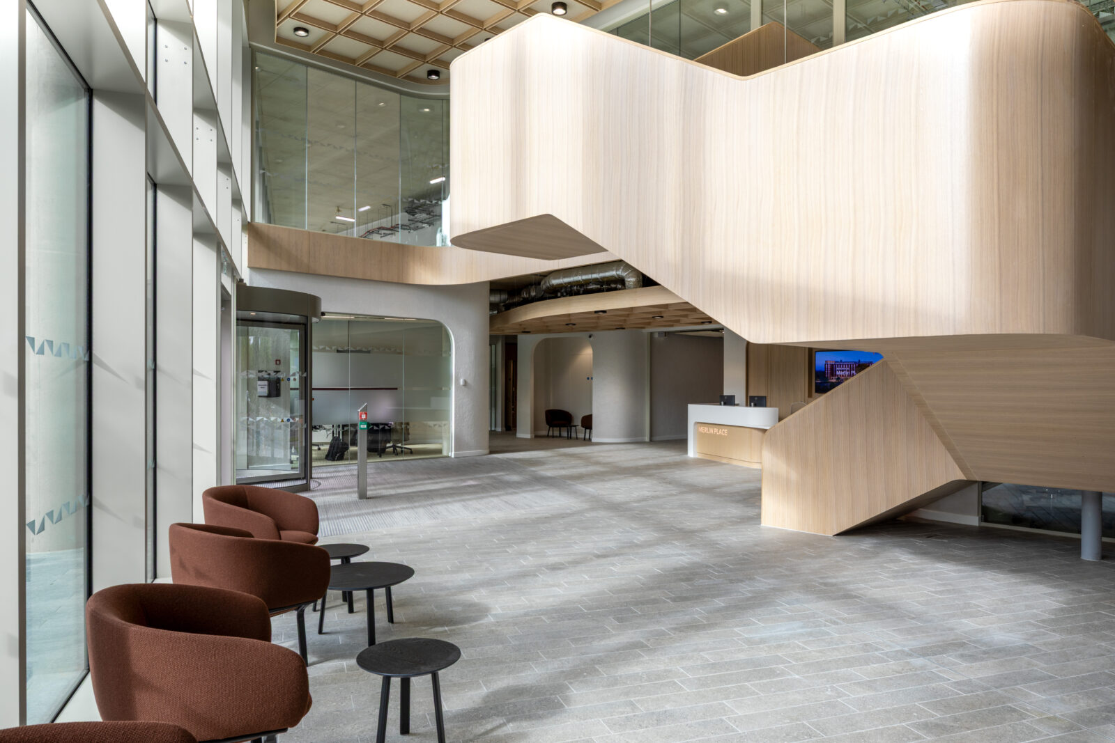 Reception area Merlin Place Cambridge