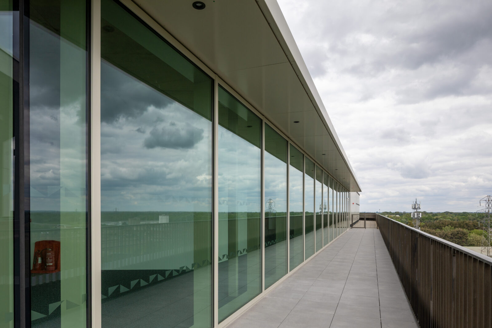 Roof terrace at Merlin Place Cambridge